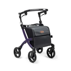 Einkaufsrollator Rollz Flex mit Sitz und Tasche, faltbar Dark Purple