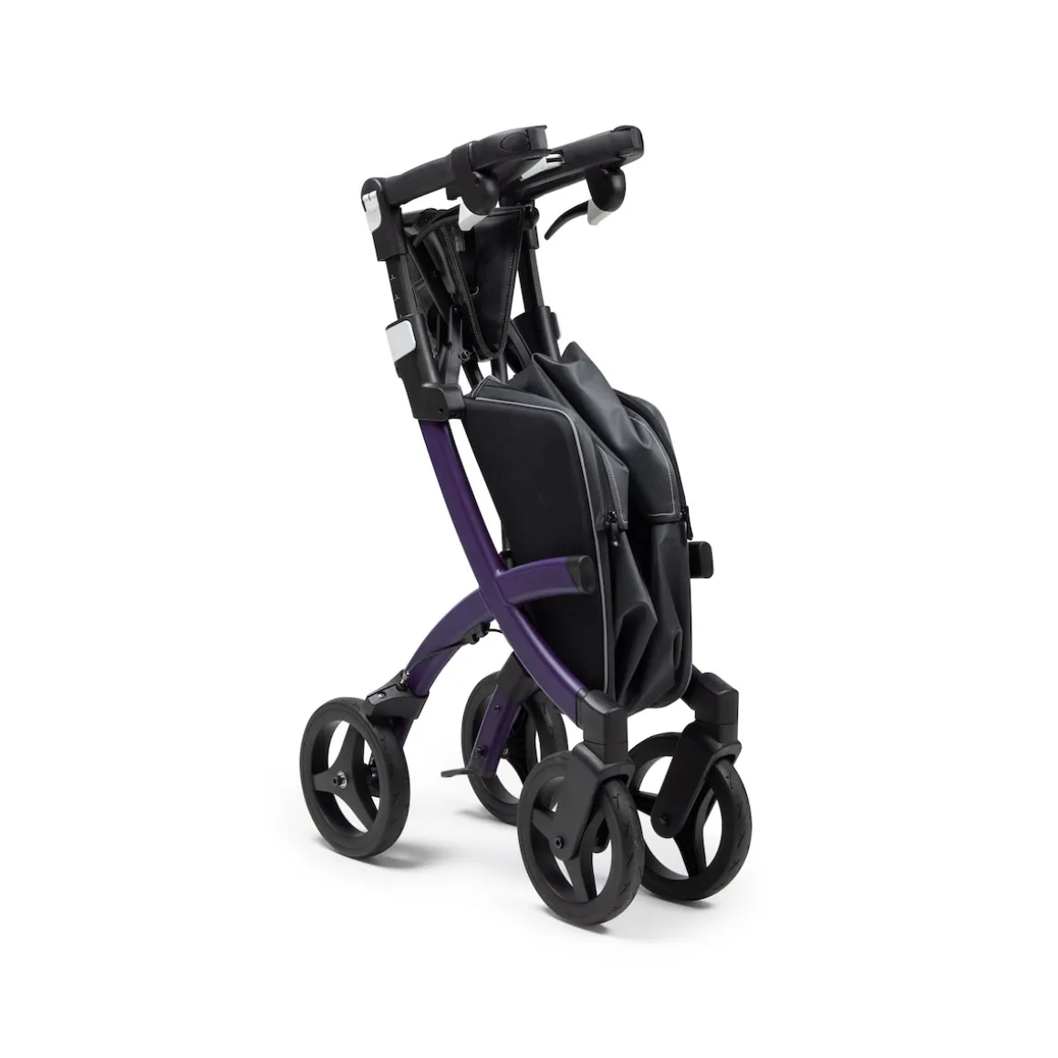 Einkaufsrollator Rollz Flex mit Sitz und Tasche, faltbar Dark Purple