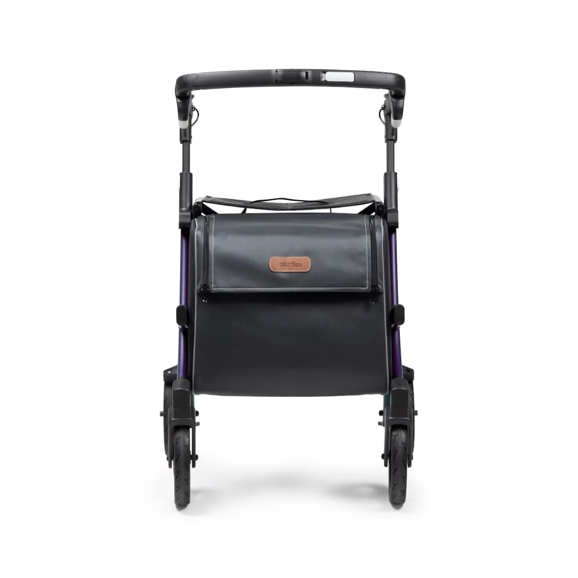 Einkaufsrollator Rollz Flex mit Sitz und Tasche, faltbar Dark Purple