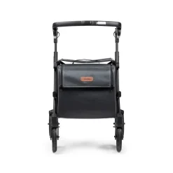 Einkaufsrollator Rollz Flex mit Sitz und Tasche, faltbar Matt Black