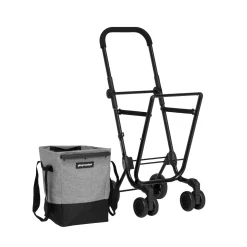 Einkaufstrolley EASY GO Fresh grau-schwarz