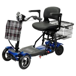 Elektroroller AT52317 mit Tasche & Korb blau