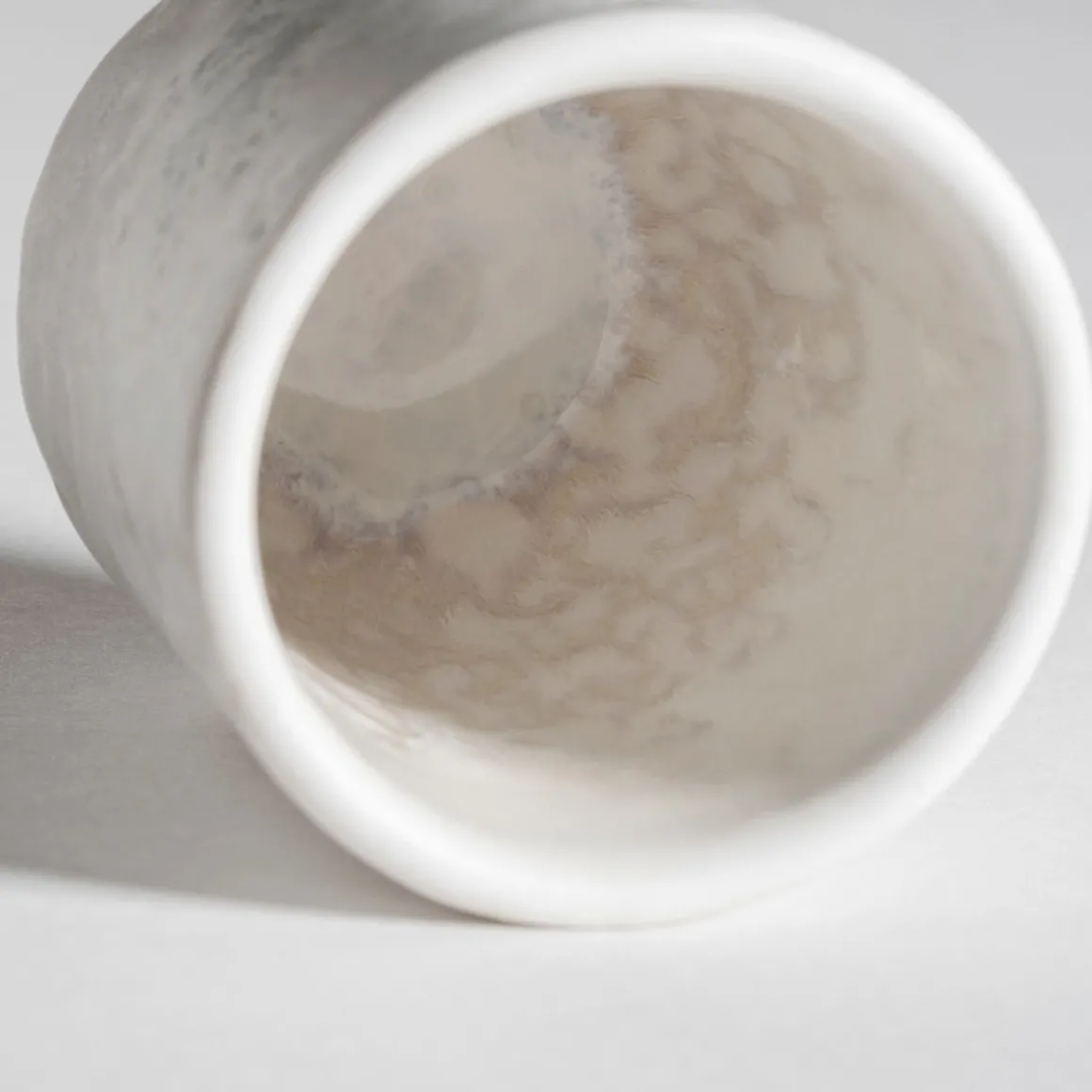 Espressobecher-Set, Steinzeug Alpenwiese Beere / Creme