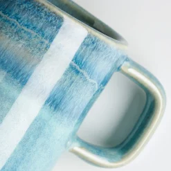 Espressotassen-Set, Steinzeug TIEFER SEE Blau / Grün