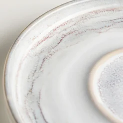 Espressotassen-Set, Steinzeug TIEFER SEE Grau / Weiß