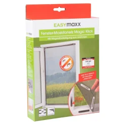 Fenster-Insektennetz "Magic Klick" mit Magnetbefestigung, 150x130 cm, zuschneidbar