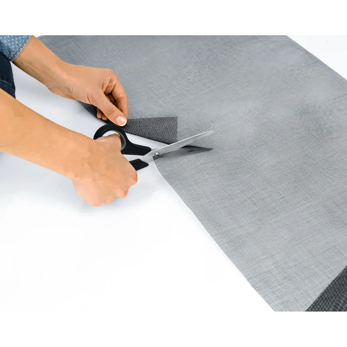 Fenster-Insektennetz "Magic Klick" mit Magnetbefestigung, 2 Stück je 150x130 cm, zuschneidbar