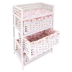 Flecht-Kommode „Romantik“ 3 Fächer