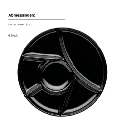 Fondueteller Set, Porzellan -