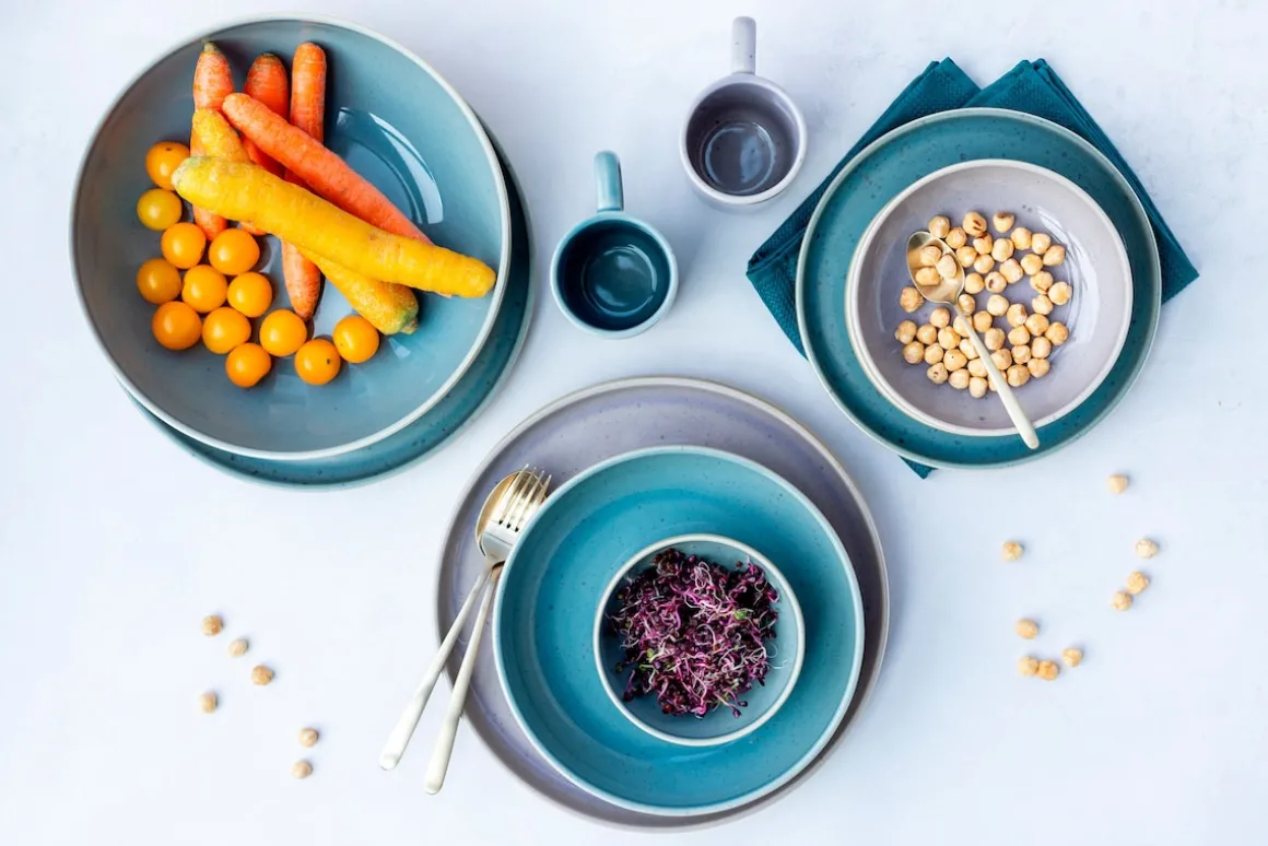 Frühstücksset, Steinzeug Candy Flieder