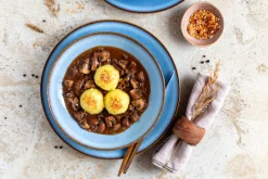 Frühstücksset, Steinzeug Smoky's Blau