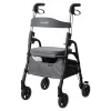 Gehhilfe W04 mit Sitztasche, klappbar grau