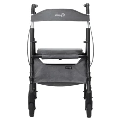Gehhilfe W04 mit Sitztasche, klappbar grau