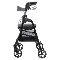 Gehhilfe W04 mit Sitztasche, klappbar grau