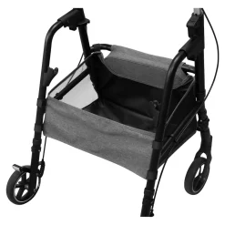 Gehhilfe W04 mit Sitztasche, klappbar grau