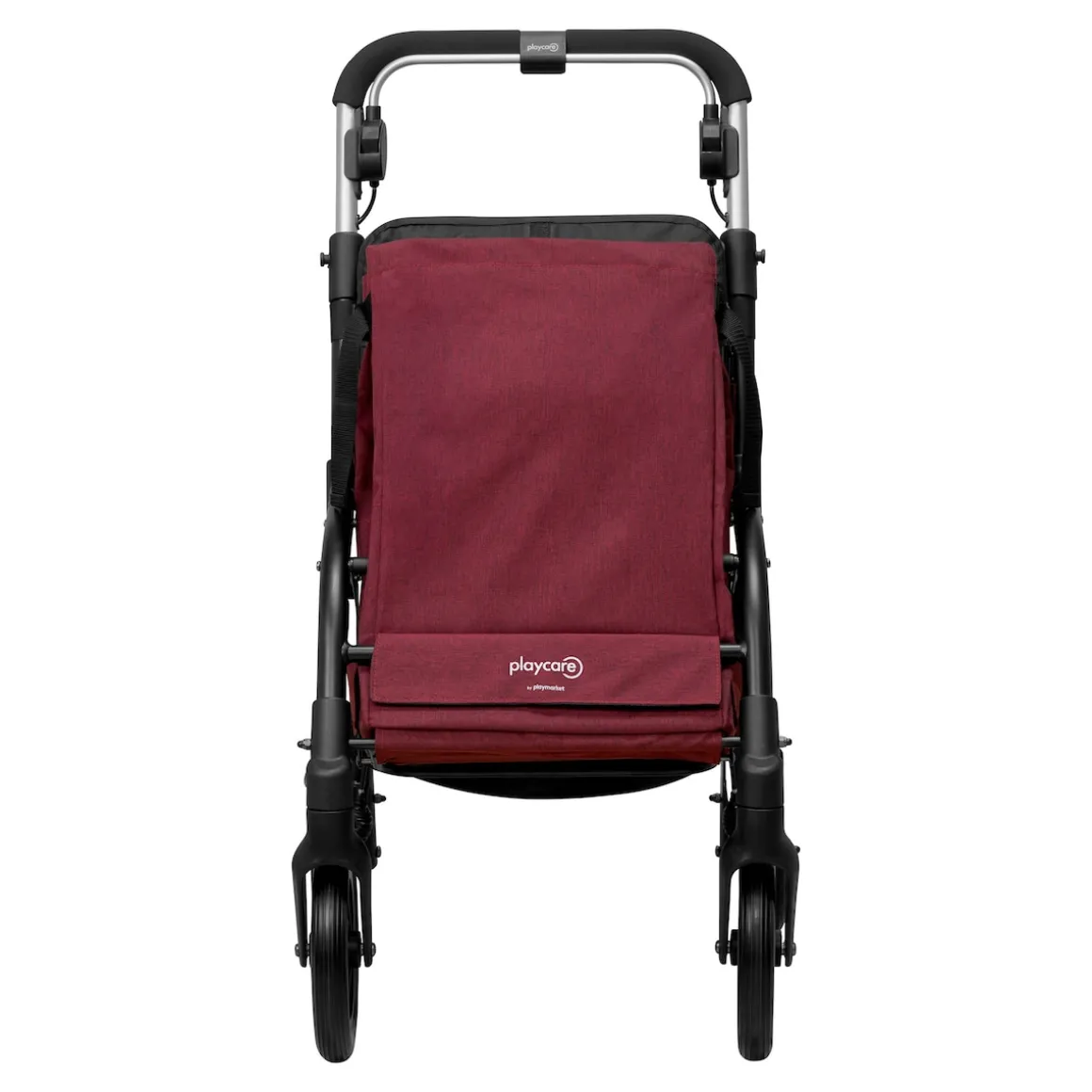 Gehwagen, Shopping Trolley R05 mit Tasche und Sitz dunkelrot