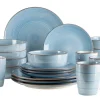 Geschirr Set, Steinzeug Valmera Hellblau