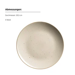 Geschirr Set, Steinzeug Valmera Hellgrün