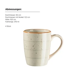 Geschirr Set, Steinzeug Valmera Hellgrün