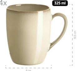 Geschirr-Set, Keramik Ossia Sand