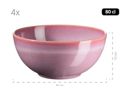 Geschirr-Set, Keramik Ossia Sand, Hellblau