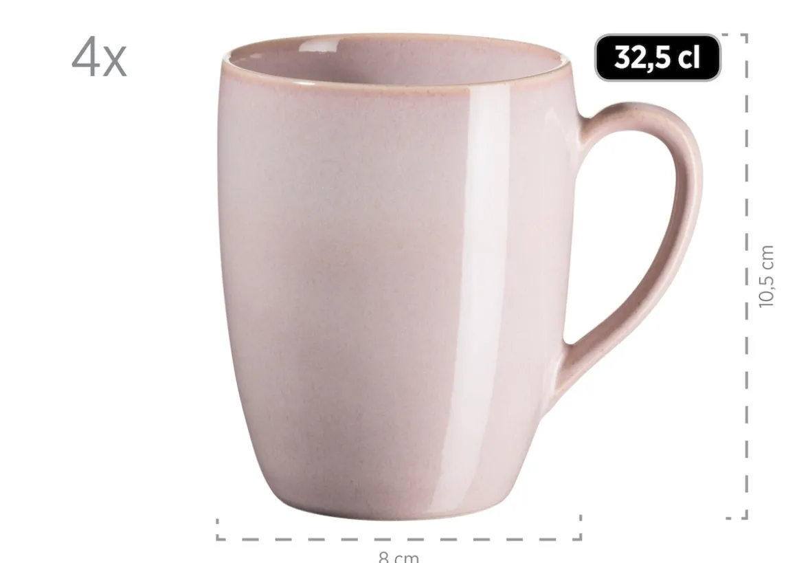 Geschirr-Set, Keramik Ossia Sand, Hellblau