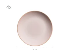 Geschirr-Set, Keramik Ossia Sand, Hellblau