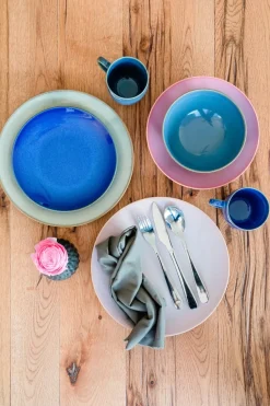 Geschirr-Set, Keramik Ossia Hellblau