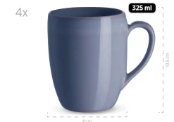 Geschirr-Set, Keramik Ossia Hellblau