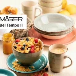 Geschirr-Set, Steingut Lumaca Laguna