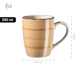 Geschirr-Set, Steingut Lumaca Laguna