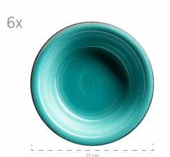 Geschirr-Set, Steingut Lumaca Laguna