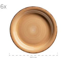 Geschirr-Set, Steingut Lumaca Dunkelblau