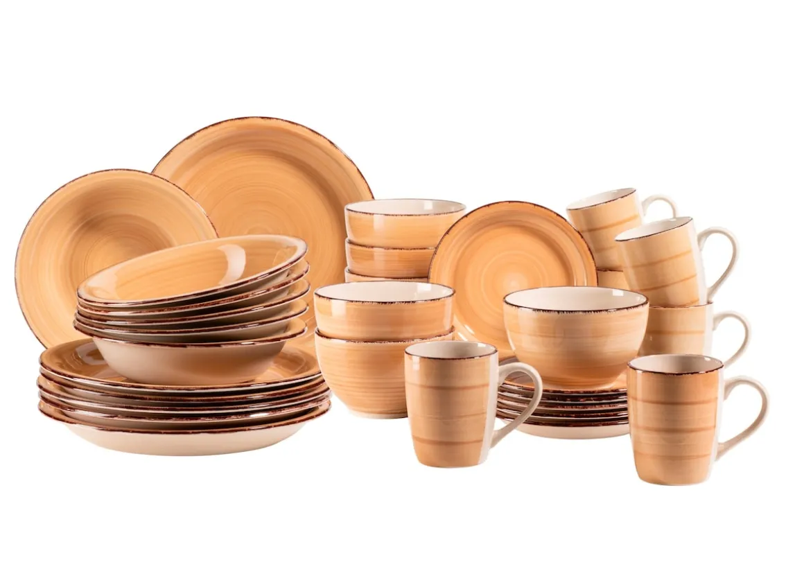 Geschirr-Set, Steingut Lumaca Berry