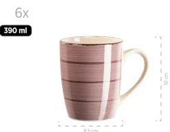 Geschirr-Set, Steingut Lumaca Berry