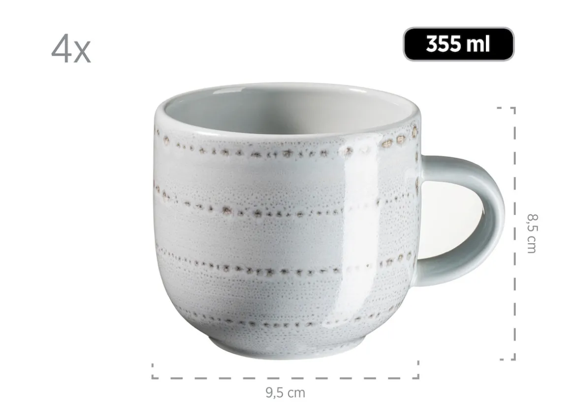 Geschirr-Set, Steingut Spicy Market Grün