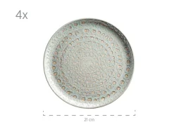 Geschirr-Set, Steingut Spicy Market Grün