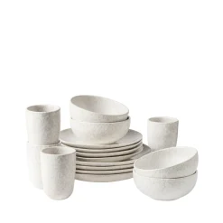 Geschirr-Set, Steinzeug Alpenwiese Creme