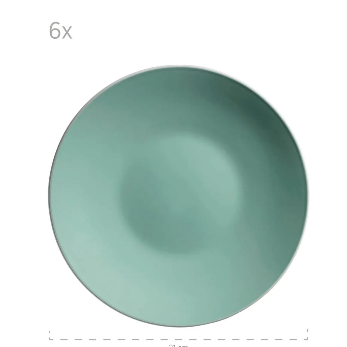 Geschirr-Set, Steinzeug Elissa Grün