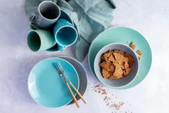 Geschirr-Set, Steinzeug Elissa Grün