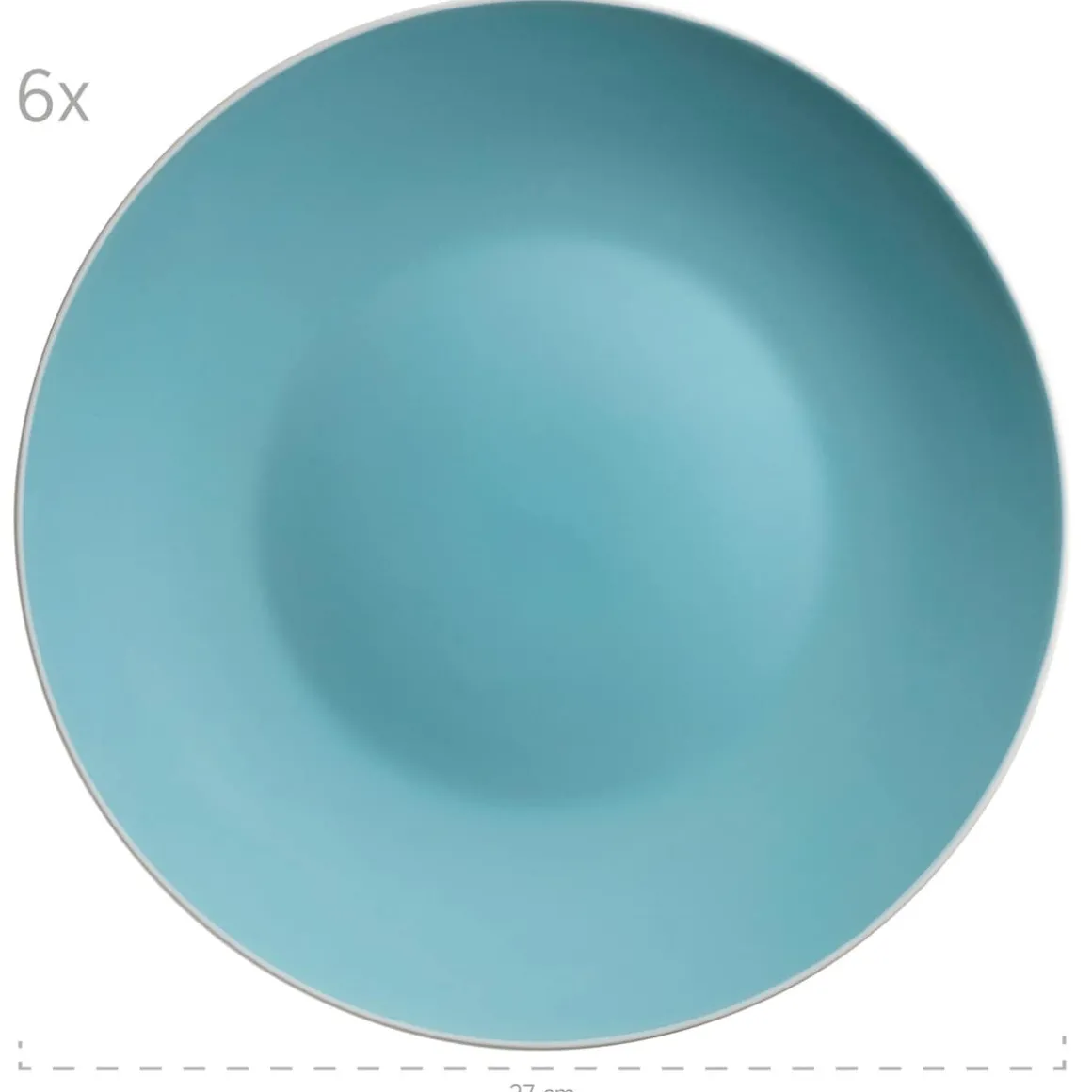 Geschirr-Set, Steinzeug Elissa Türkis