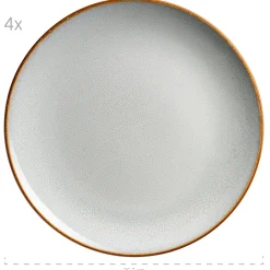 Geschirrset, Steinzeug Mabella 4 x Speisteller, 4 x Suppenteller, 4 x Dessertteller, 4 x Müslischüssel, 4 x Kaffeebecher