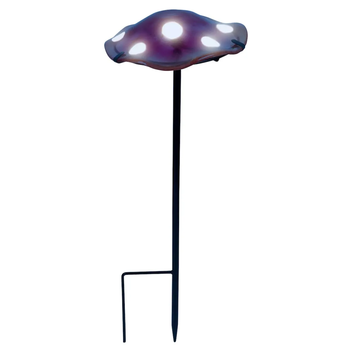 Glas-Gartenstecker „Pilz“