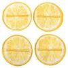 Glasuntersetzer „Zitrone“, 4 Stück