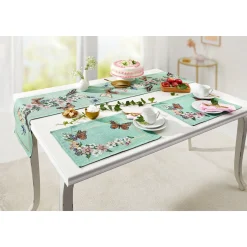 Gobelin-Tischläufer „Schmetterling“, 176x37 cm