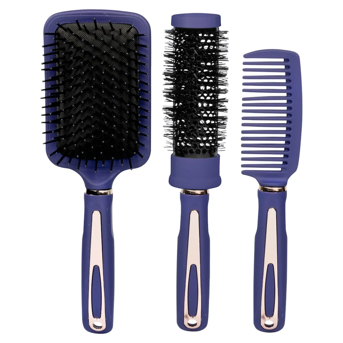 Haarbürsten-Set, 3-teilig