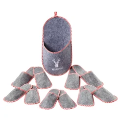 Hauspantoffel-Garage "Welcome", 5 Paar