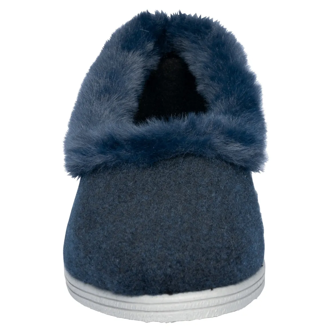 Hausschuh "Elegant" marine