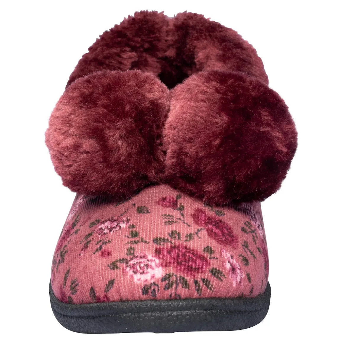Hausschuh "Helga" bordeaux