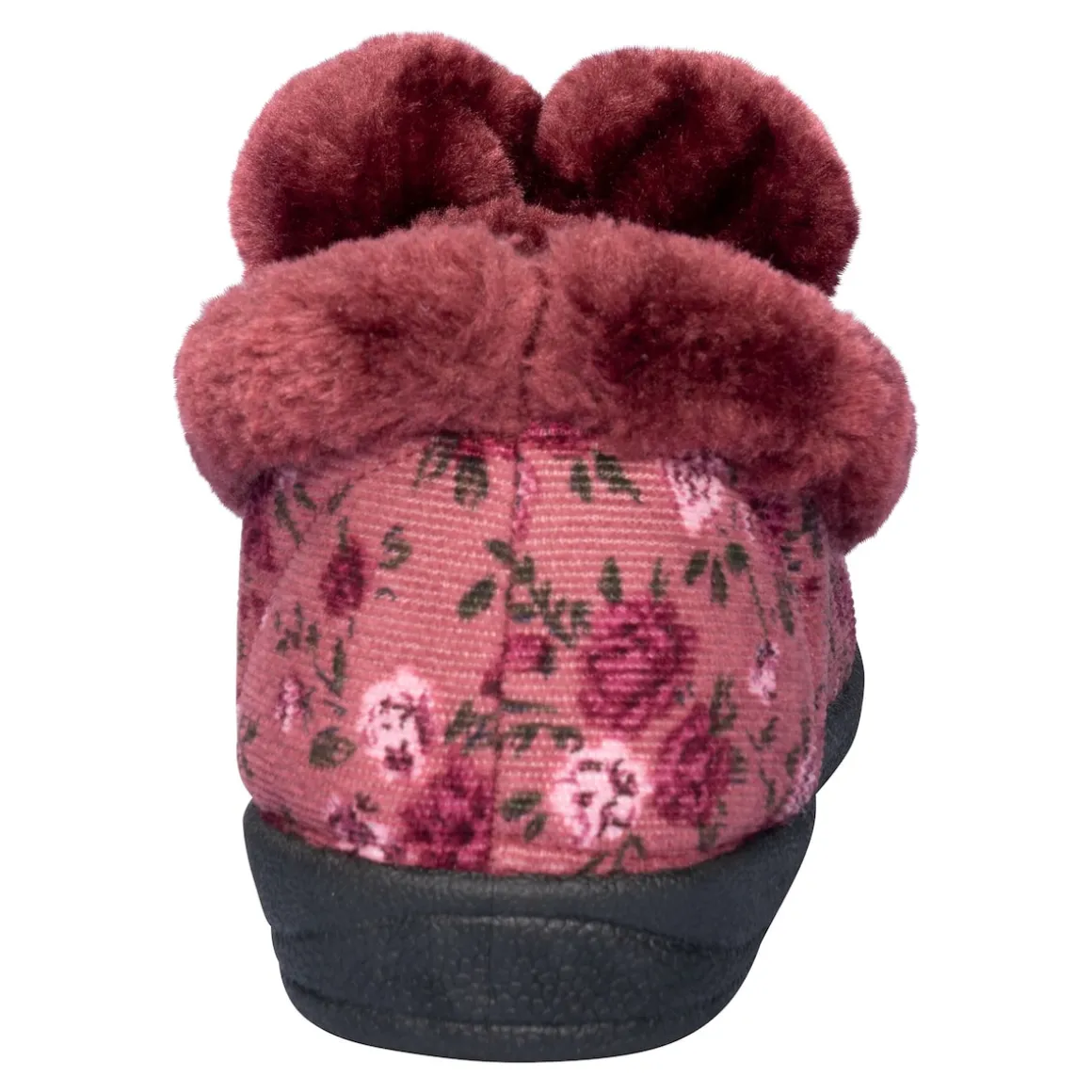 Hausschuh "Helga" bordeaux